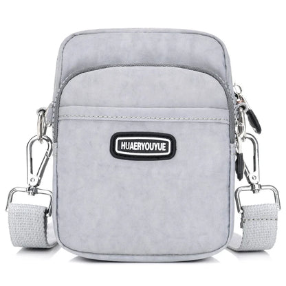 New Women Waterproof Nylon Shoulder Bag Mini Portable Crossbody Bags For Women Multifunction Ladies Mobile Phone Bag Waist pack