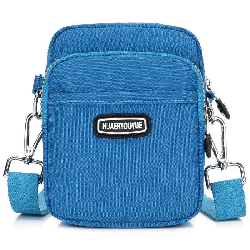 New Women Waterproof Nylon Shoulder Bag Mini Portable Crossbody Bags For Women Multifunction Ladies Mobile Phone Bag Waist pack