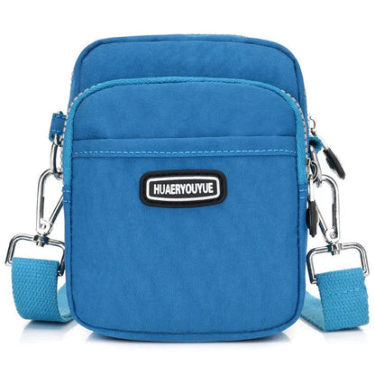 New Women Waterproof Nylon Shoulder Bag Mini Portable Crossbody Bags For Women Multifunction Ladies Mobile Phone Bag Waist pack