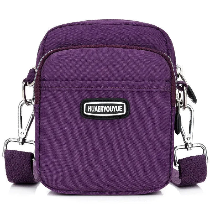 New Women Waterproof Nylon Shoulder Bag Mini Portable Crossbody Bags For Women Multifunction Ladies Mobile Phone Bag Waist pack