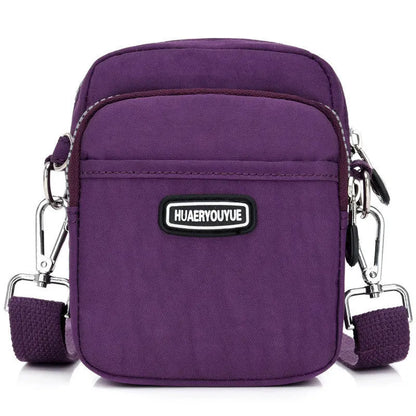 New Women Waterproof Nylon Shoulder Bag Mini Portable Crossbody Bags For Women Multifunction Ladies Mobile Phone Bag Waist pack