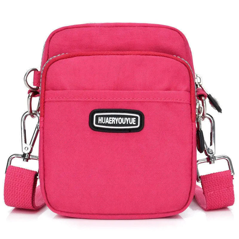 New Women Waterproof Nylon Shoulder Bag Mini Portable Crossbody Bags For Women Multifunction Ladies Mobile Phone Bag Waist pack