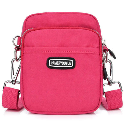 New Women Waterproof Nylon Shoulder Bag Mini Portable Crossbody Bags For Women Multifunction Ladies Mobile Phone Bag Waist pack