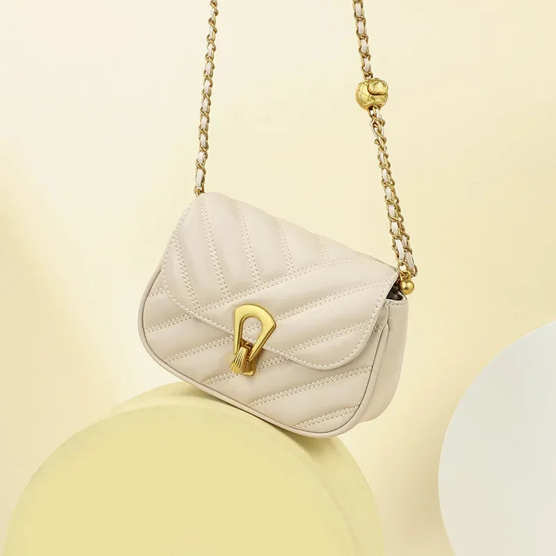 New Women's Bag Chain Bags Crossbody Bags Genuine Leather Mini Bag Luxury Brand Bag  Luxury Handbags
