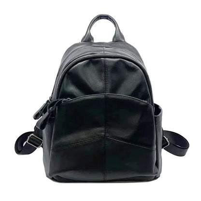 New Women's Multifunction Backpack Casual Large Capacity Solid Color School Bag Fashion High Quality Travel Shoulder Bag