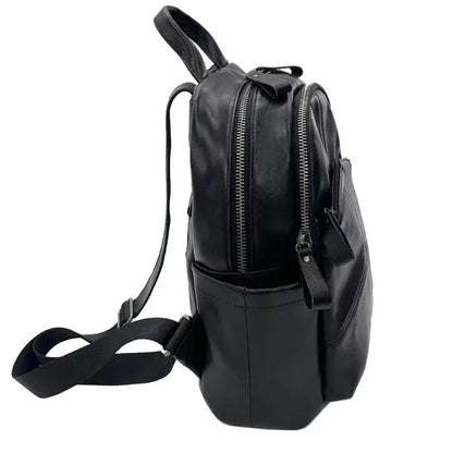 New Women's Multifunction Backpack Casual Large Capacity Solid Color School Bag Fashion High Quality Travel Shoulder Bag