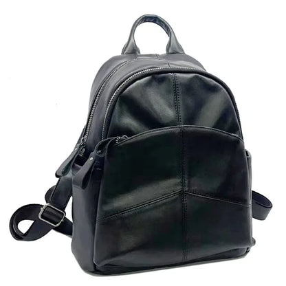 New Women's Multifunction Backpack Casual Large Capacity Solid Color School Bag Fashion High Quality Travel Shoulder Bag