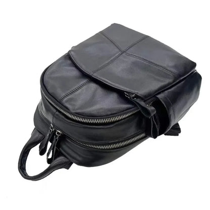 New Women's Multifunction Backpack Casual Large Capacity Solid Color School Bag Fashion High Quality Travel Shoulder Bag
