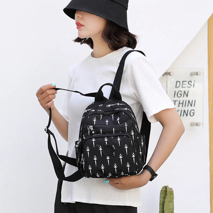 New Women's Nylon Shoulder Bag Daily Travel Small Backpacks Bag Female Casual Bags Ladies Bagpack Mochila Rucksack