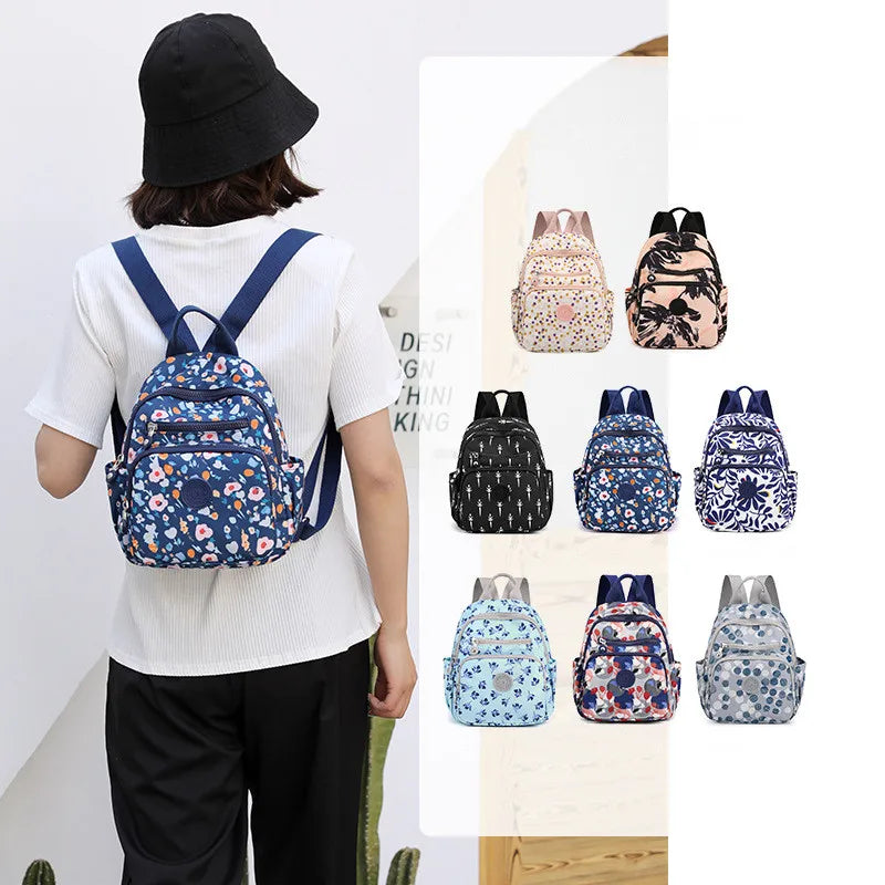 New Women's Nylon Shoulder Bag Daily Travel Small Backpacks Bag Female Casual Bags Ladies Bagpack Mochila Rucksack