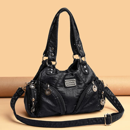 New Women's Shoulder Bags High Quality Leather Handbag Luxury Designer Brand Women's Crossbody Bag Large Capacity Shopping Bags
