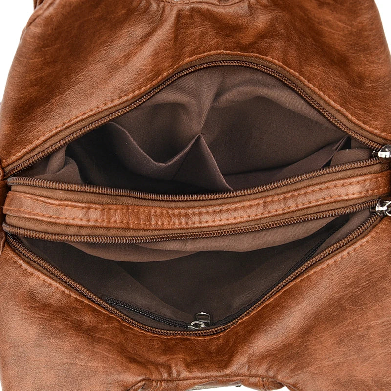 New Women's Shoulder Bags High Quality Leather Handbag Luxury Designer Brand Women's Crossbody Bag Large Capacity Shopping Bags