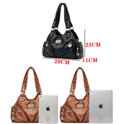 New Women's Shoulder Bags High Quality Leather Handbag Luxury Designer Brand Women's Crossbody Bag Large Capacity Shopping Bags