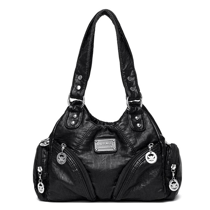 New Women's Shoulder Bags High Quality Leather Handbag Luxury Designer Brand Women's Crossbody Bag Large Capacity Shopping Bags
