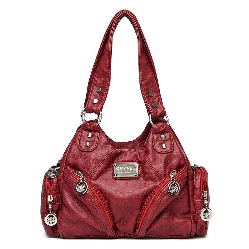 New Women's Shoulder Bags High Quality Leather Handbag Luxury Designer Brand Women's Crossbody Bag Large Capacity Shopping Bags