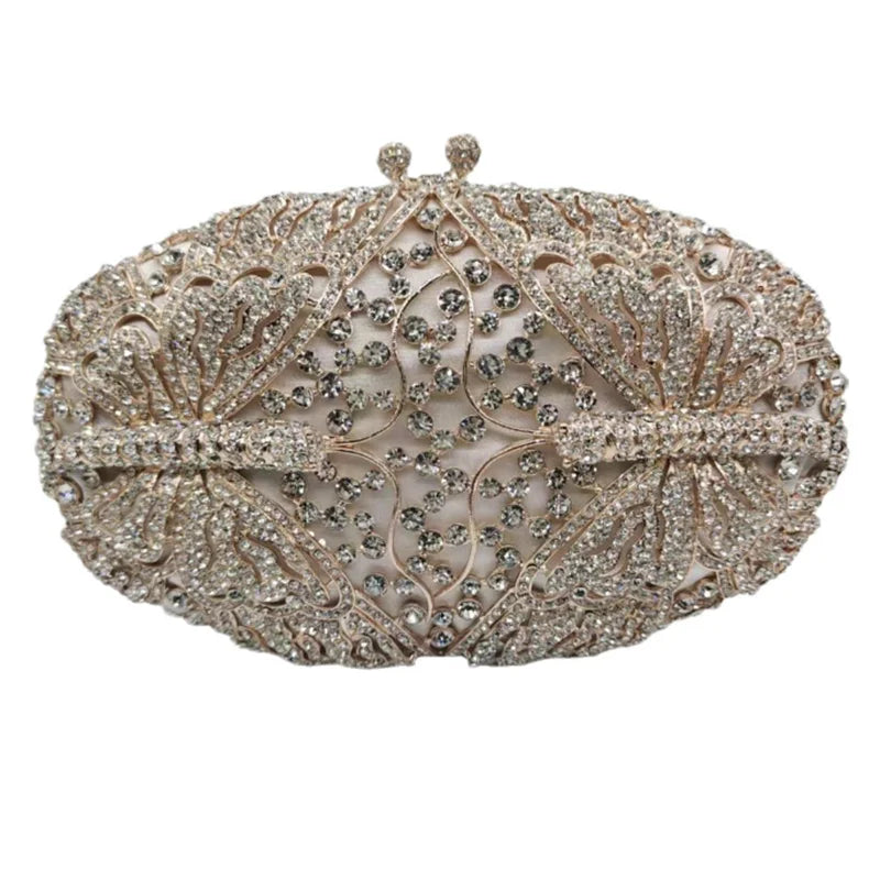 New butterfly Diamonds Clutches Rhinestone Bag Flower Clutch Party Evening Purse Handbags Wedding Female wallet