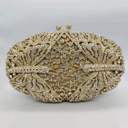 New butterfly Diamonds Clutches Rhinestone Bag Flower Clutch Party Evening Purse Handbags Wedding Female wallet