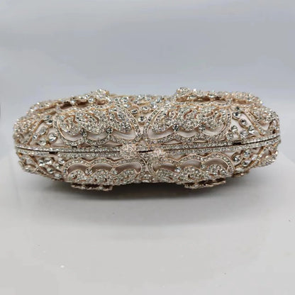 New butterfly Diamonds Clutches Rhinestone Bag Flower Clutch Party Evening Purse Handbags Wedding Female wallet