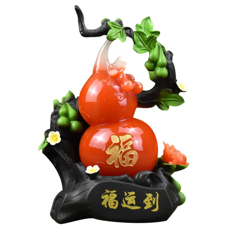 New calabash sculpture decoration feng shui fortune creative decoration living room wine cabinet decoration housewarming gift
