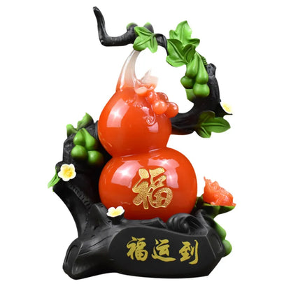 New calabash sculpture decoration feng shui fortune creative decoration living room wine cabinet decoration housewarming gift