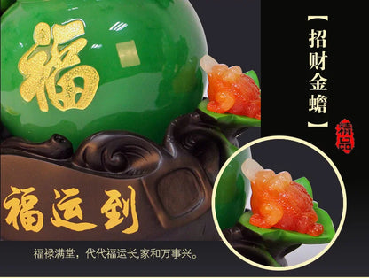 New calabash sculpture decoration feng shui fortune creative decoration living room wine cabinet decoration housewarming gift