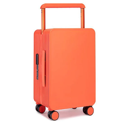 New center mounted wide pull rod luggage, stylish and stylish, with high aesthetic value and large capacity travel password box