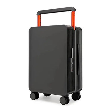 New center mounted wide pull rod luggage, stylish and stylish, with high aesthetic value and large capacity travel password box