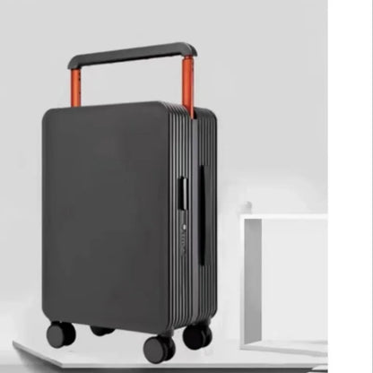 New center mounted wide pull rod luggage, stylish and stylish, with high aesthetic value and large capacity travel password box