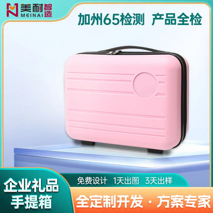 New hand-held travel mini vanity case, wedding souvenir packaging, zipper box, Dragon Boat Festival zongzi suitcase