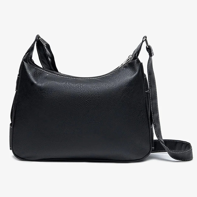 New leather women's shoulder fashion crossbody multi-pocket female messenger casual handbag