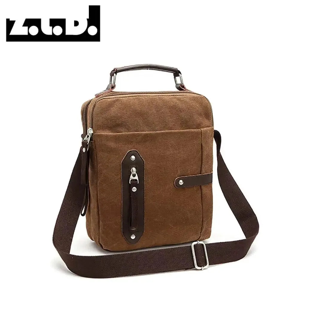 New men messenger bag canvas multifunctional portable casual handbag retro men's shoulder bag fashion men's crossbody bag
