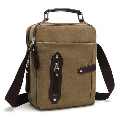 New men messenger bag canvas multifunctional portable casual handbag retro men's shoulder bag fashion men's crossbody bag