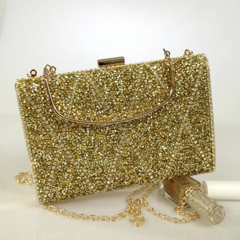 New off-the-stock diamond Bag Dinner Bag Women's Diamond set handbag Bridal dress bag for women