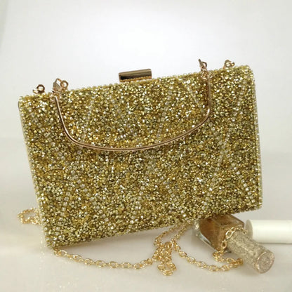 New off-the-stock diamond Bag Dinner Bag Women's Diamond set handbag Bridal dress bag for women
