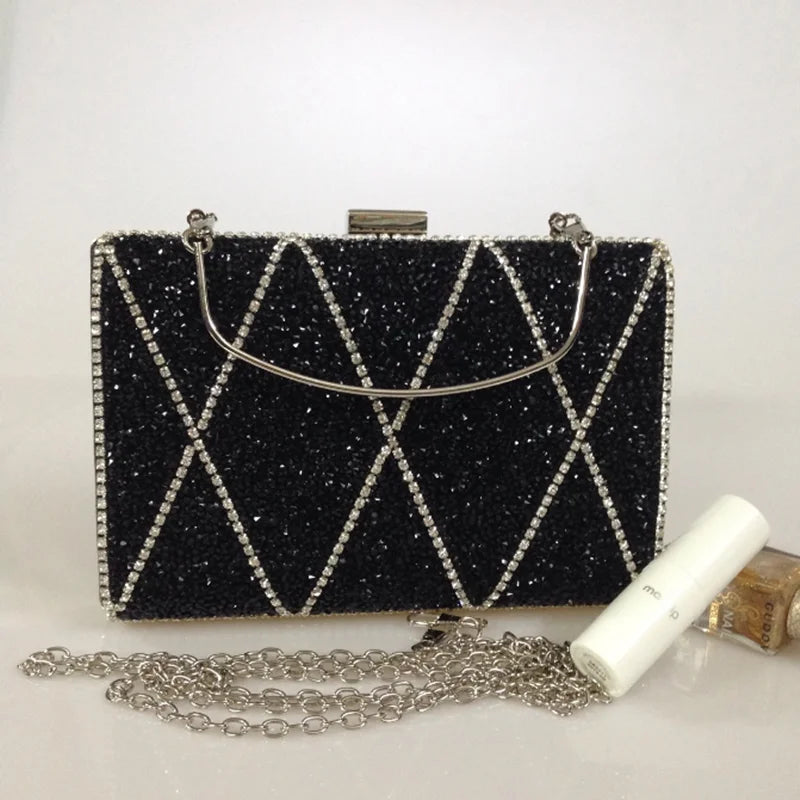 New off-the-stock diamond Bag Dinner Bag Women's Diamond set handbag Bridal dress bag for women