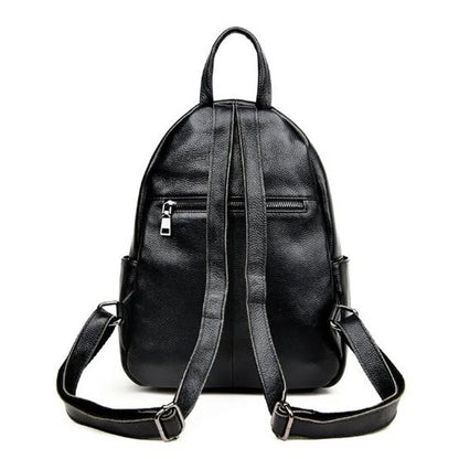 New street trend luggage leather solid color backpack cowhide fringe women's Unisex backpack