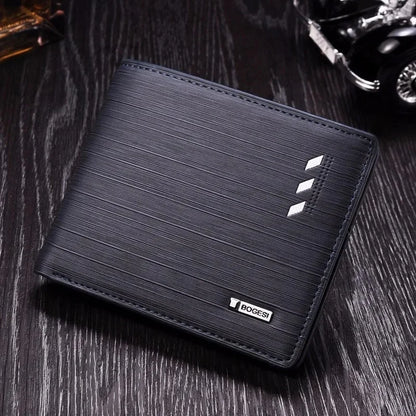 New style Men's Cross Section Fashion Multi-function Card Package PU Leather Wallet Luxury Vintage Dropshipping