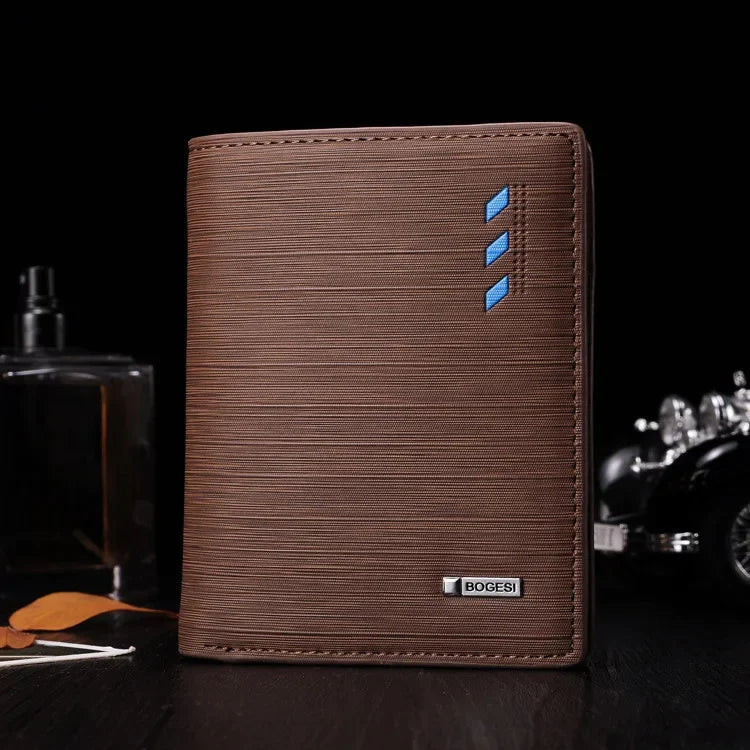 New style Men's Cross Section Fashion Multi-function Card Package PU Leather Wallet Luxury Vintage Dropshipping