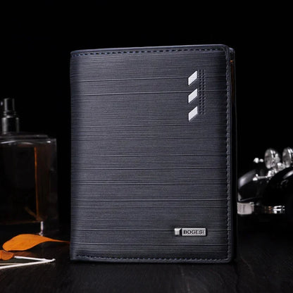 New style Men's Cross Section Fashion Multi-function Card Package PU Leather Wallet Luxury Vintage Dropshipping