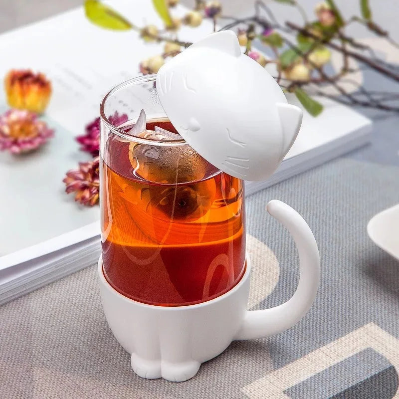 New style Mugs,Tea Strainer Cat Monkey Tea Infuser Cup Grasses mug Teapot Teabags for Tea Coffee Filter Drinkware Kitchen Tools