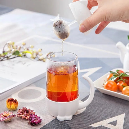 New style Mugs,Tea Strainer Cat Monkey Tea Infuser Cup Grasses mug Teapot Teabags for Tea Coffee Filter Drinkware Kitchen Tools