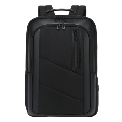 New style black waterproof backpack business backpack with USB charging port