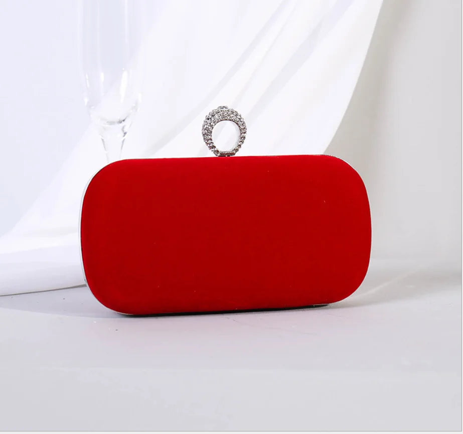 New velvet dinner ring clutch purse bag for wedding party prom Clutches Handbags shoulder bag messenger bags for Christmas gift