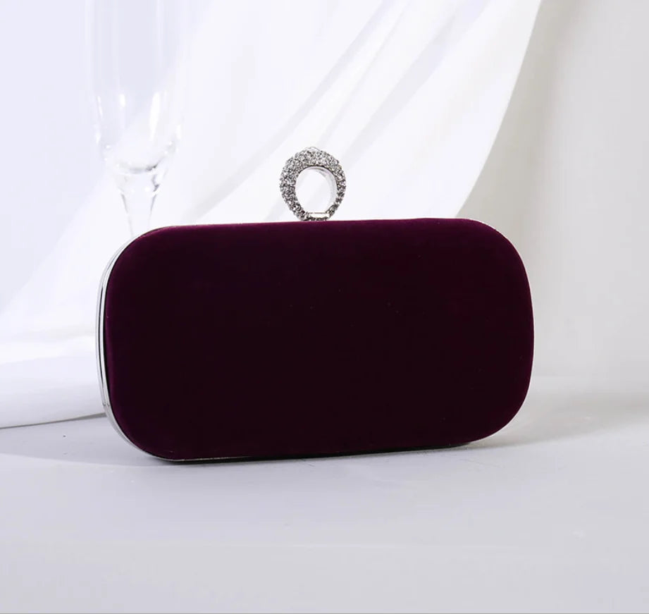 New velvet dinner ring clutch purse bag for wedding party prom Clutches Handbags shoulder bag messenger bags for Christmas gift
