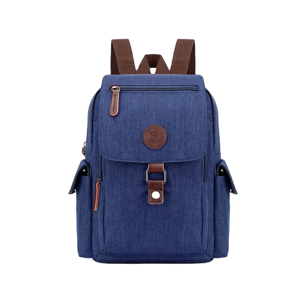 New waterproof material ladies backpack multi-function vintage canvas backpack fashion casual youth student bag Mochila