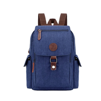 New waterproof material ladies backpack multi-function vintage canvas backpack fashion casual youth student bag Mochila