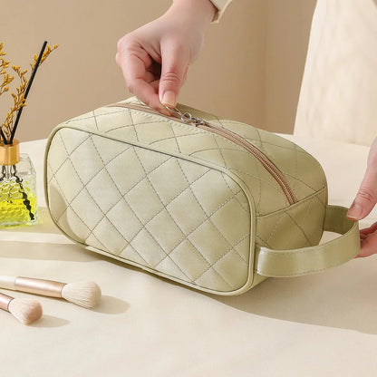 New women's portable makeup rhombic large-capacity waterproof storage travel nylon wash multifunctional cosmetic bag