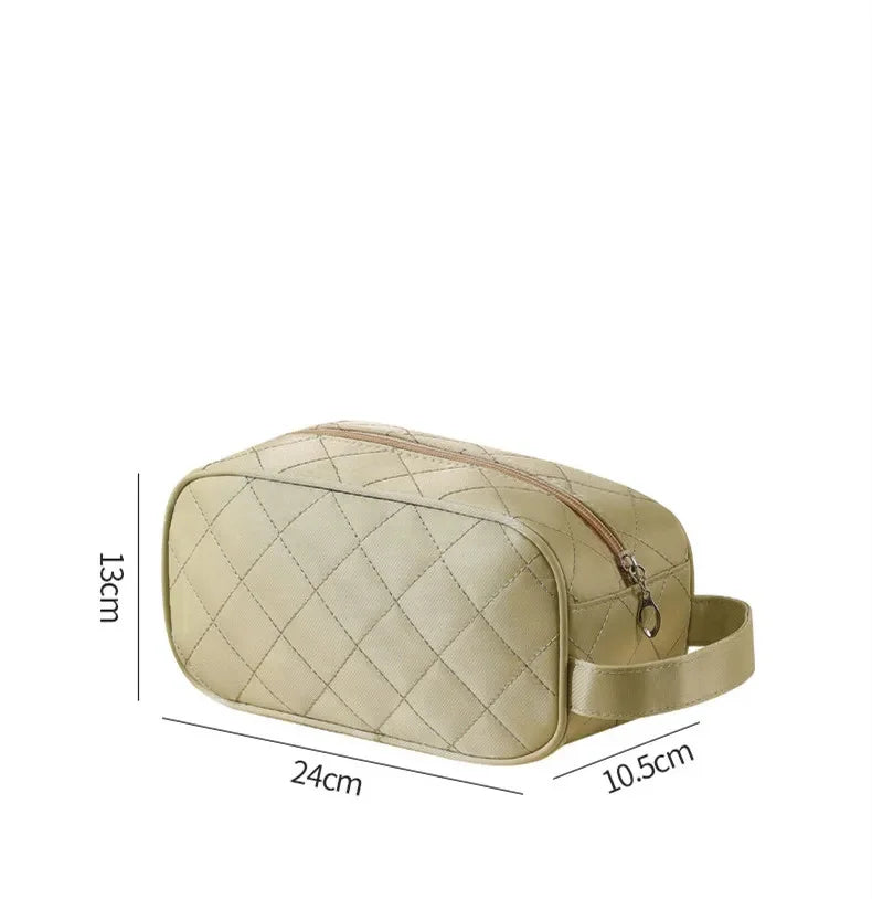 New women's portable makeup rhombic large-capacity waterproof storage travel nylon wash multifunctional cosmetic bag