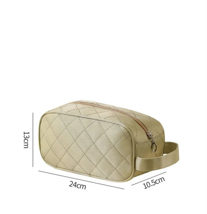 New women's portable makeup rhombic large-capacity waterproof storage travel nylon wash multifunctional cosmetic bag