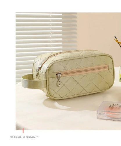 New women's portable makeup rhombic large-capacity waterproof storage travel nylon wash multifunctional cosmetic bag